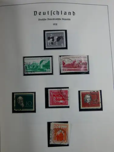 SBZ und DDR mit Anfängen teilbesammelt im Lindner Album #MA015