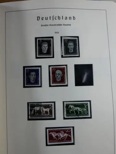 SBZ und DDR mit Anfängen teilbesammelt im Lindner Album #MA015