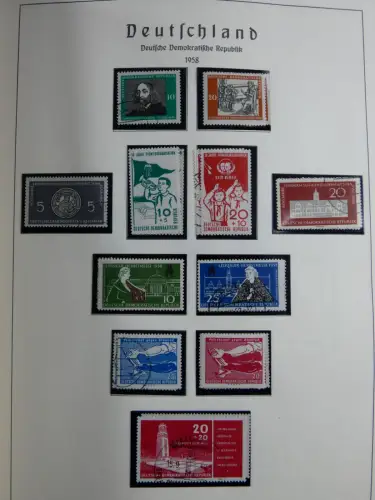 SBZ und DDR mit Anfängen teilbesammelt im Lindner Album #MA015