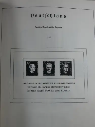 SBZ und DDR mit Anfängen teilbesammelt im Lindner Album #MA015