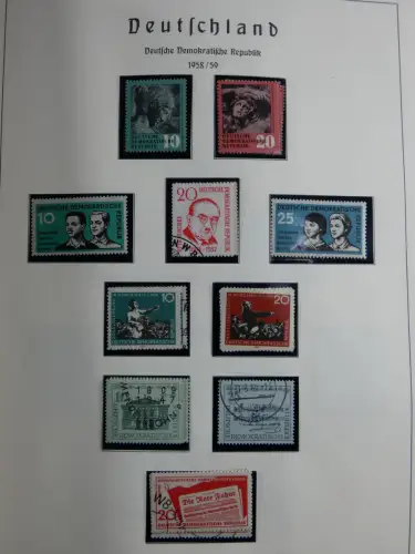 SBZ und DDR mit Anfängen teilbesammelt im Lindner Album #MA015