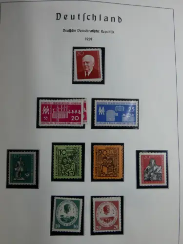 SBZ und DDR mit Anfängen teilbesammelt im Lindner Album #MA015