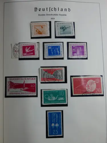 SBZ und DDR mit Anfängen teilbesammelt im Lindner Album #MA015