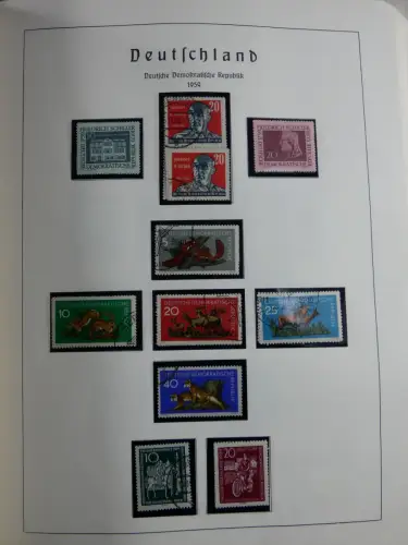 SBZ und DDR mit Anfängen teilbesammelt im Lindner Album #MA015