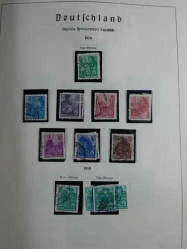 SBZ und DDR mit Anfängen teilbesammelt im Lindner Album #MA015