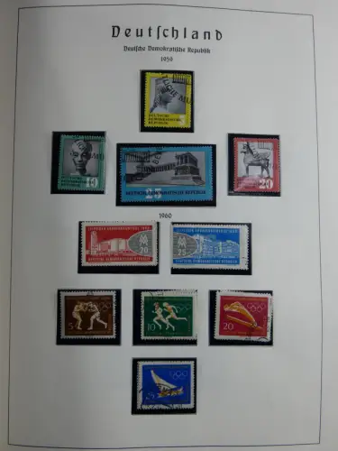 SBZ und DDR mit Anfängen teilbesammelt im Lindner Album #MA015
