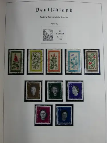 SBZ und DDR mit Anfängen teilbesammelt im Lindner Album #MA015