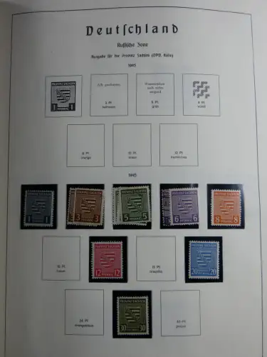 SBZ und DDR mit Anfängen teilbesammelt im Lindner Album #MA015