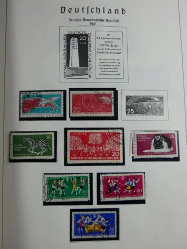 SBZ und DDR mit Anfängen teilbesammelt im Lindner Album #MA015