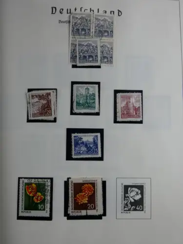 SBZ und DDR mit Anfängen teilbesammelt im Lindner Album #MA015