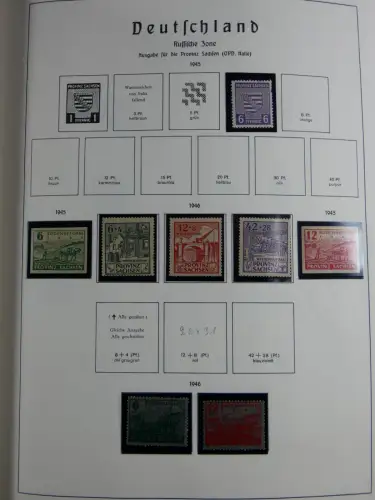 SBZ und DDR mit Anfängen teilbesammelt im Lindner Album #MA015