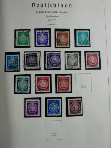 SBZ und DDR mit Anfängen teilbesammelt im Lindner Album #MA015