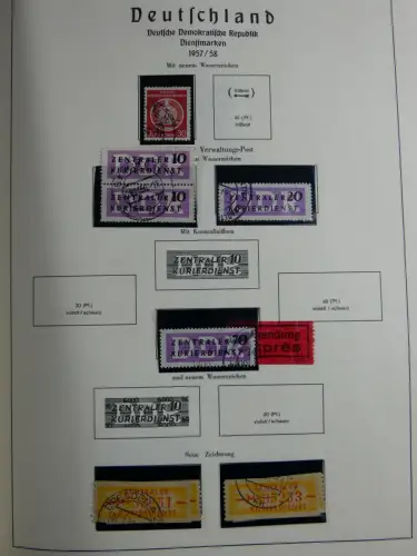 SBZ und DDR mit Anfängen teilbesammelt im Lindner Album #MA015