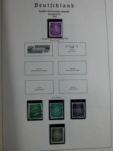 SBZ und DDR mit Anfängen teilbesammelt im Lindner Album #MA015