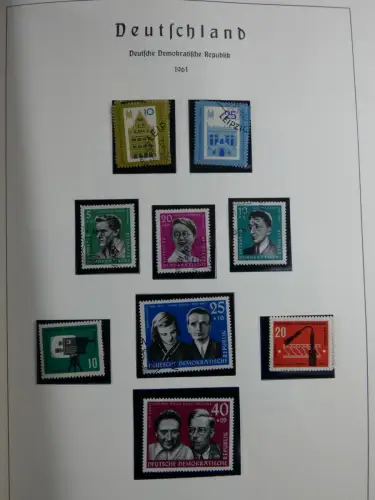 SBZ und DDR mit Anfängen teilbesammelt im Lindner Album #MA015