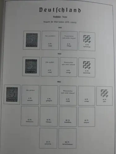 SBZ und DDR mit Anfängen teilbesammelt im Lindner Album #MA015