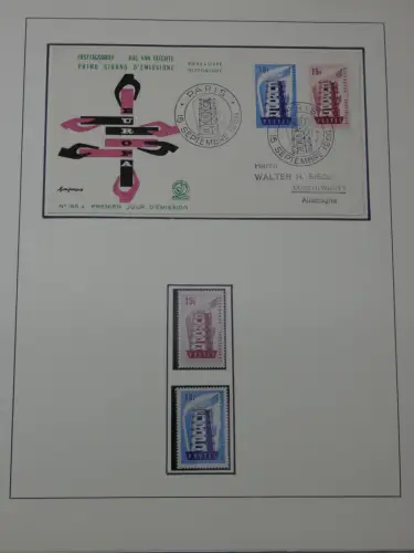 Cept 1956-1975 **/gestempelt oder auf Brief in 3 Lindner Bindern #MA044