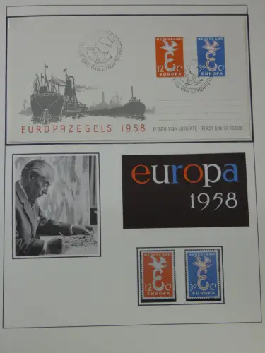 Cept 1956-1975 **/gestempelt oder auf Brief in 3 Lindner Bindern #MA044