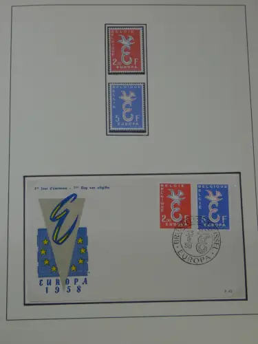 Cept 1956-1975 **/gestempelt oder auf Brief in 3 Lindner Bindern #MA044