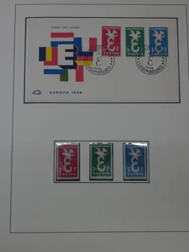 Cept 1956-1975 **/gestempelt oder auf Brief in 3 Lindner Bindern #MA044