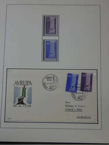 Cept 1956-1975 **/gestempelt oder auf Brief in 3 Lindner Bindern #MA044