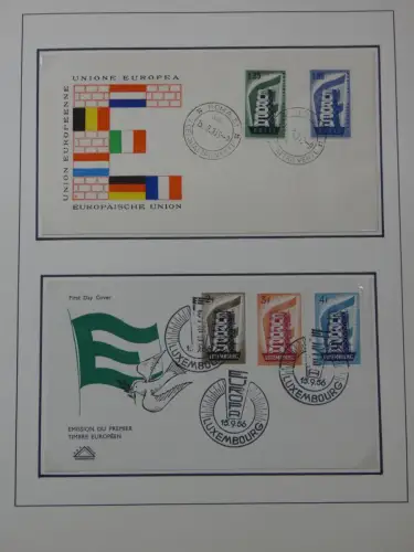 Cept 1956-1975 **/gestempelt oder auf Brief in 3 Lindner Bindern #MA044