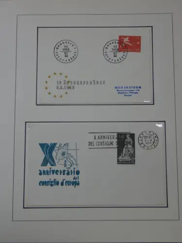 Cept 1956-1975 **/gestempelt oder auf Brief in 3 Lindner Bindern #MA044