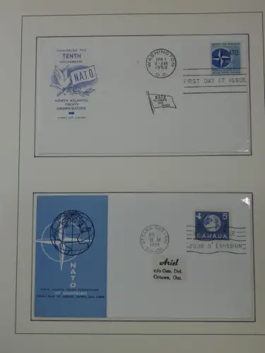 Cept 1956-1975 **/gestempelt oder auf Brief in 3 Lindner Bindern #MA044