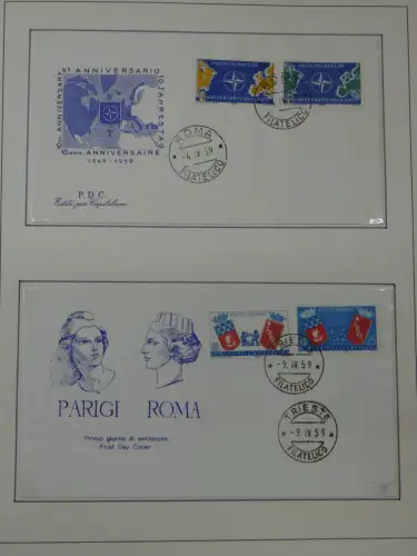 Cept 1956-1975 **/gestempelt oder auf Brief in 3 Lindner Bindern #MA044