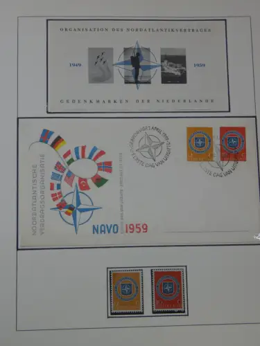 Cept 1956-1975 **/gestempelt oder auf Brief in 3 Lindner Bindern #MA044