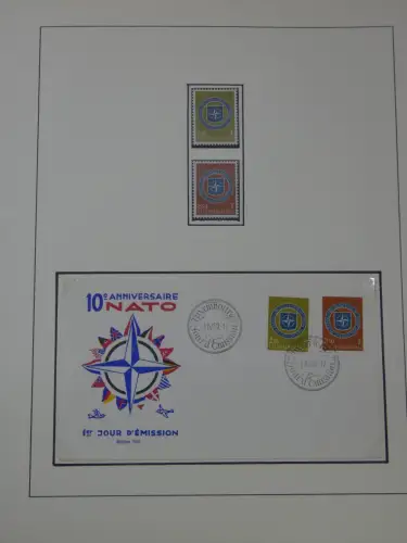 Cept 1956-1975 **/gestempelt oder auf Brief in 3 Lindner Bindern #MA044