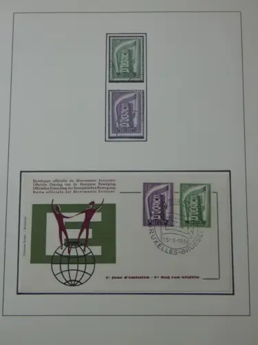 Cept 1956-1975 **/gestempelt oder auf Brief in 3 Lindner Bindern #MA044
