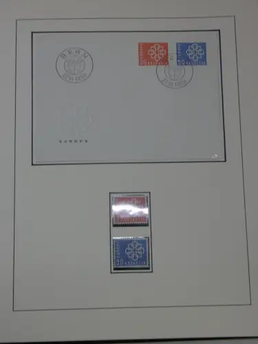 Cept 1956-1975 **/gestempelt oder auf Brief in 3 Lindner Bindern #MA044