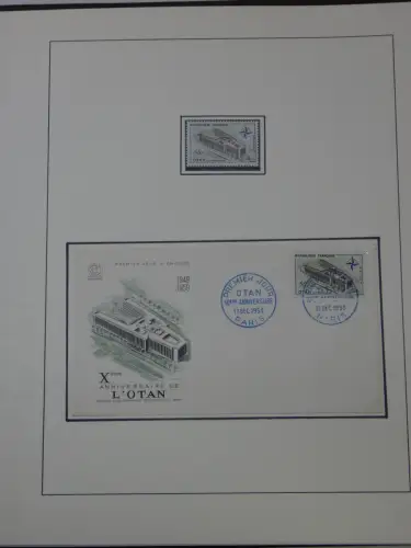Cept 1956-1975 **/gestempelt oder auf Brief in 3 Lindner Bindern #MA044