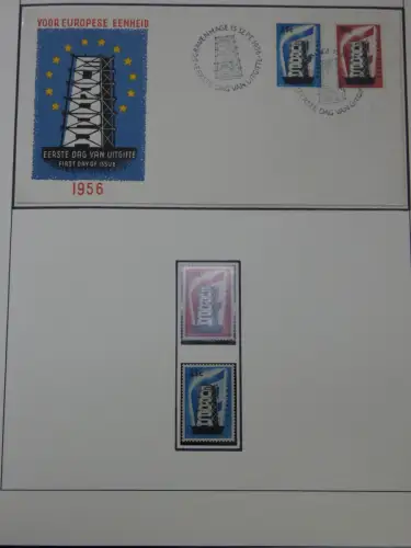 Cept 1956-1975 **/gestempelt oder auf Brief in 3 Lindner Bindern #MA044