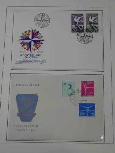 Cept 1956-1975 **/gestempelt oder auf Brief in 3 Lindner Bindern #MA044