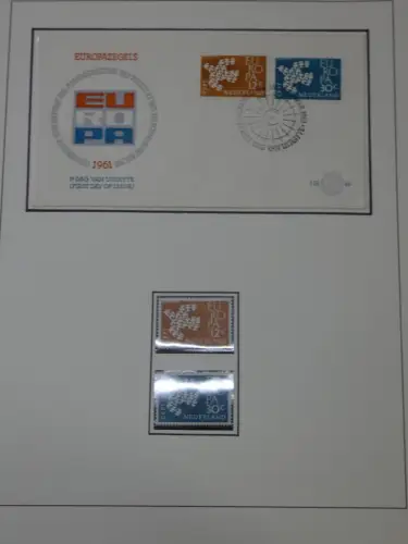 Cept 1956-1975 **/gestempelt oder auf Brief in 3 Lindner Bindern #MA044