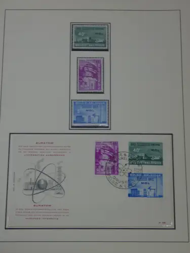 Cept 1956-1975 **/gestempelt oder auf Brief in 3 Lindner Bindern #MA044