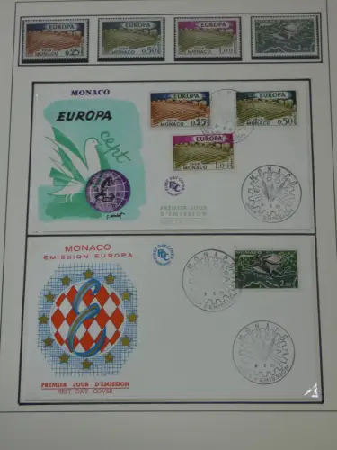 Cept 1956-1975 **/gestempelt oder auf Brief in 3 Lindner Bindern #MA044