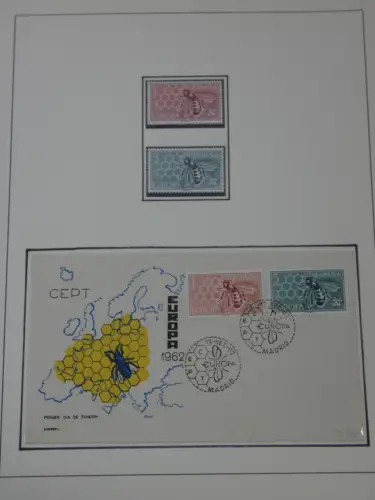Cept 1956-1975 **/gestempelt oder auf Brief in 3 Lindner Bindern #MA044