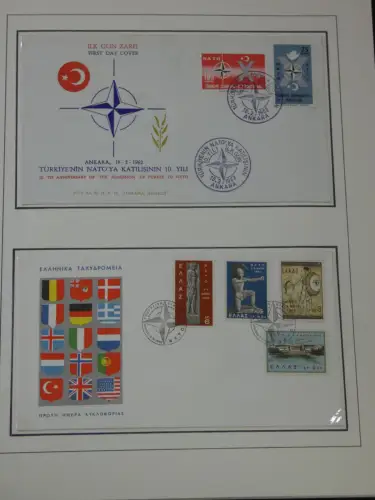 Cept 1956-1975 **/gestempelt oder auf Brief in 3 Lindner Bindern #MA044