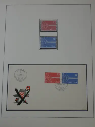 Cept 1956-1975 **/gestempelt oder auf Brief in 3 Lindner Bindern #MA044