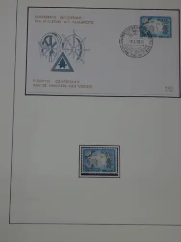 Cept 1956-1975 **/gestempelt oder auf Brief in 3 Lindner Bindern #MA044
