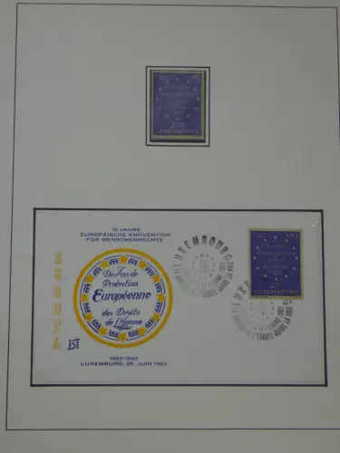 Cept 1956-1975 **/gestempelt oder auf Brief in 3 Lindner Bindern #MA044