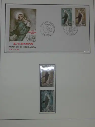 Cept 1956-1975 **/gestempelt oder auf Brief in 3 Lindner Bindern #MA044