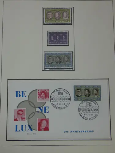 Cept 1956-1975 **/gestempelt oder auf Brief in 3 Lindner Bindern #MA044