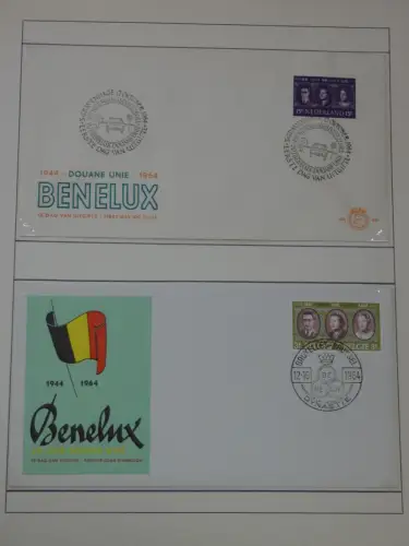 Cept 1956-1975 **/gestempelt oder auf Brief in 3 Lindner Bindern #MA044