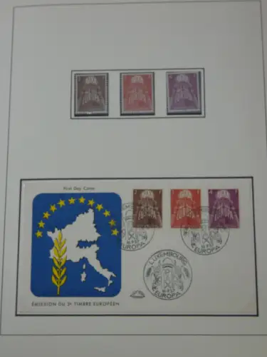 Cept 1956-1975 **/gestempelt oder auf Brief in 3 Lindner Bindern #MA044