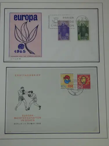 Cept 1956-1975 **/gestempelt oder auf Brief in 3 Lindner Bindern #MA044