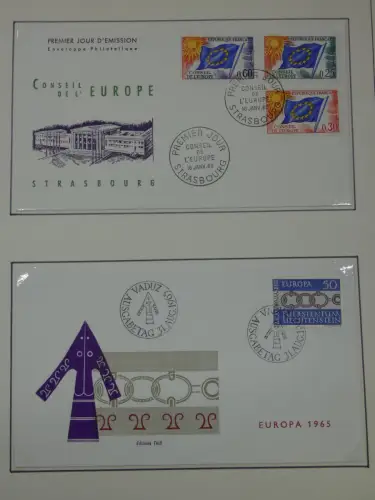 Cept 1956-1975 **/gestempelt oder auf Brief in 3 Lindner Bindern #MA044
